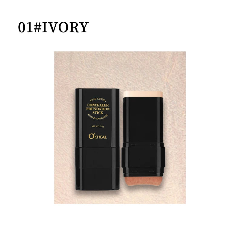 2-in-1 Concealer Foundation Stick Waterproof Matte Contour Makeup