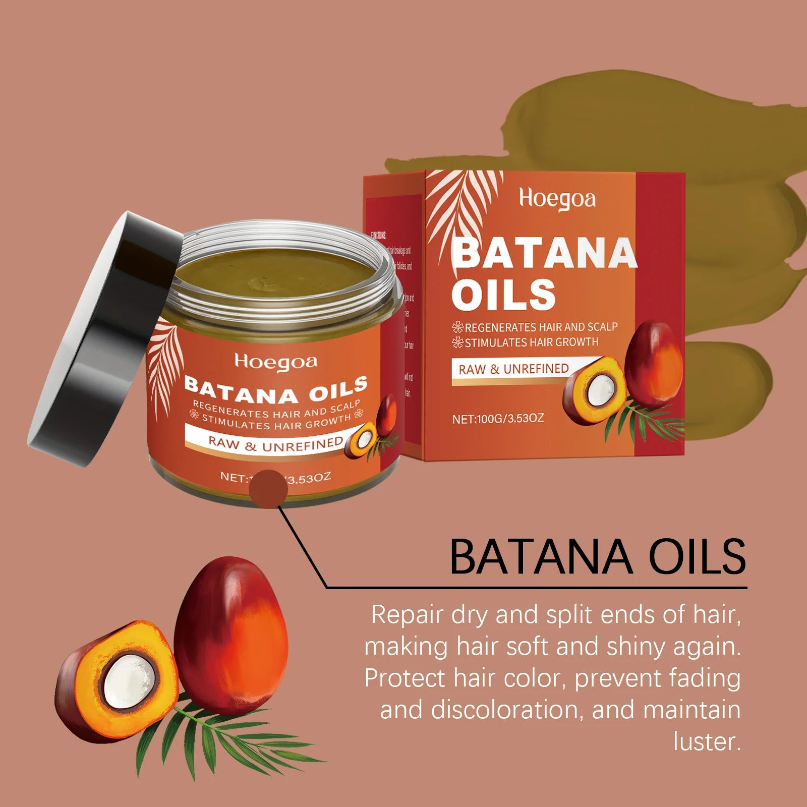 Hoegoa Batana Oil Hair Conditioner Nourishing Smoothness Cream