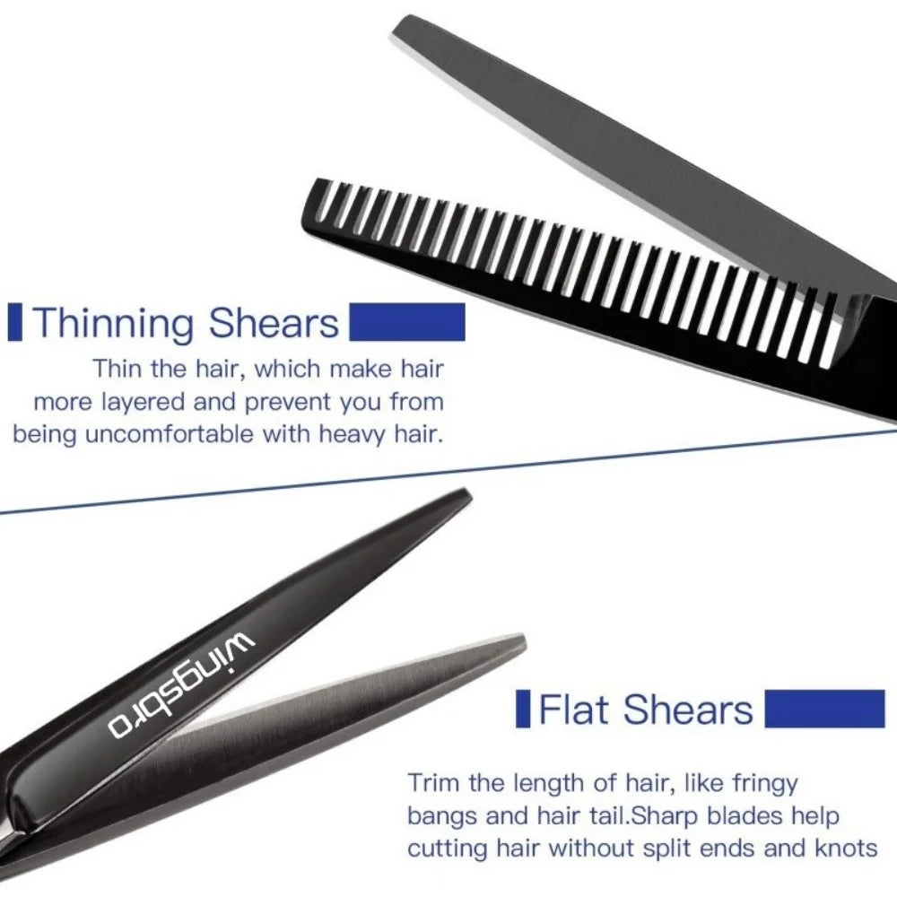 Japanese Hair Scissors Set Professional Hairdressing Cutting Kit