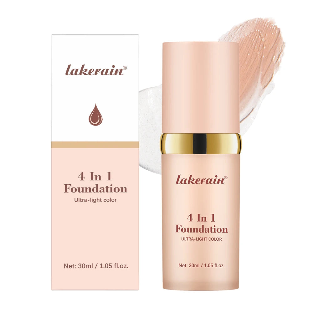 4-in-1 Color Changing Hydrating Waterproof Full Coverage Foundation
