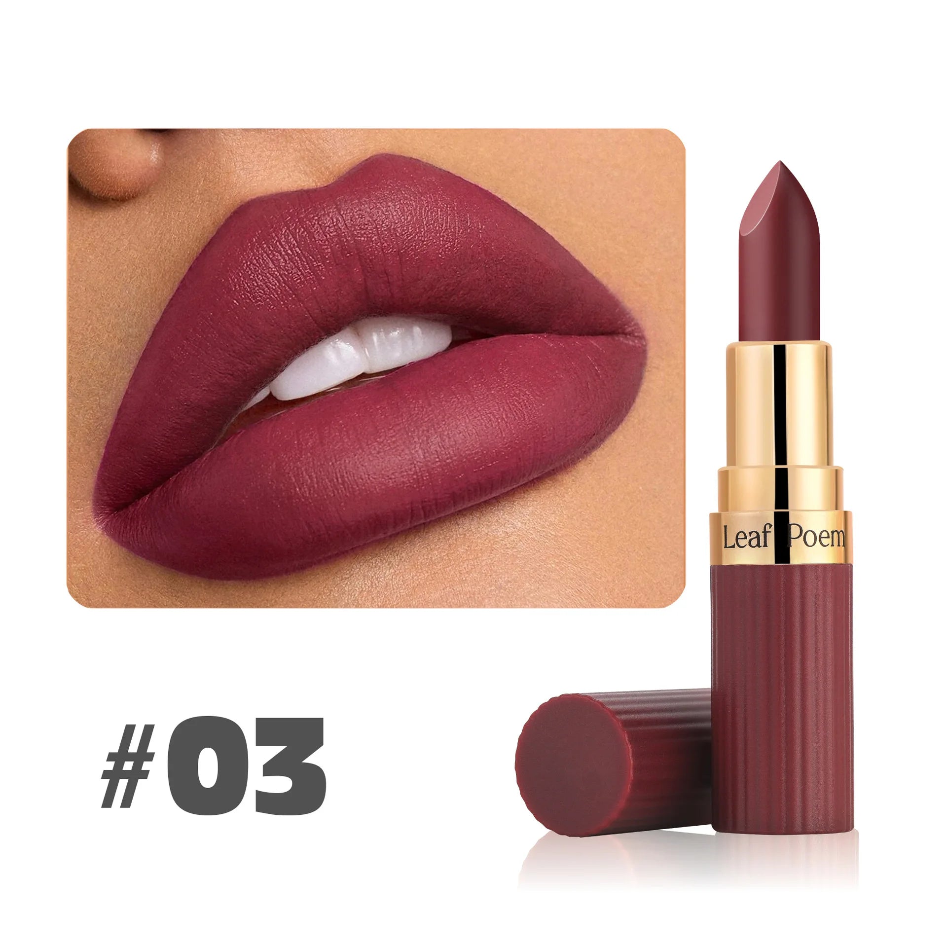 6-Color Matte Velvet Lipstick Set Waterproof Long-Lasting Makeup
