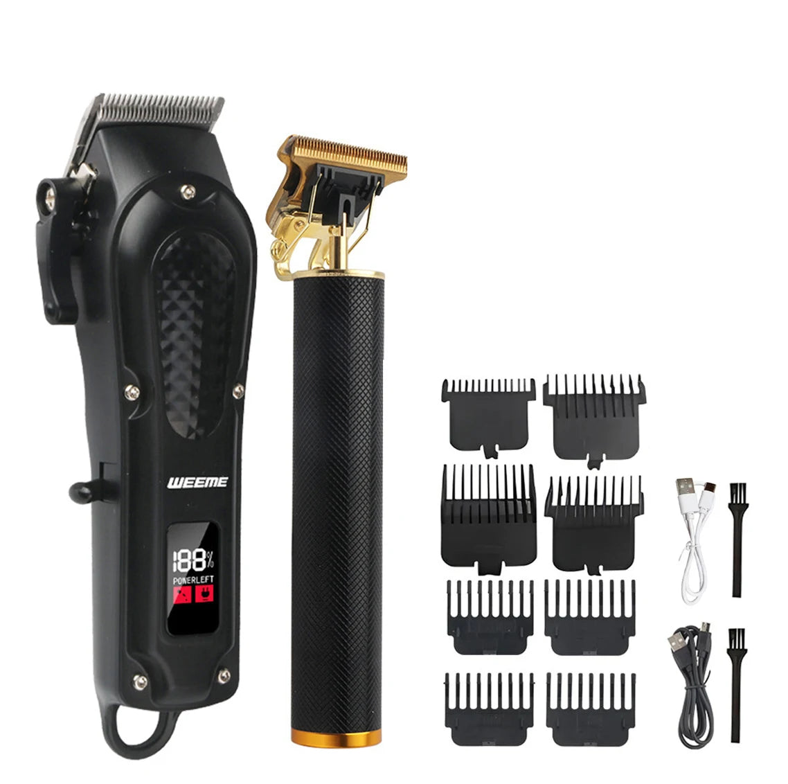 T9 Vintage Rechargeable Hair Clipper Beard Nose Trimmer