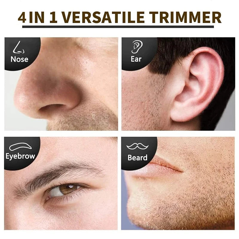 4-in-1 Rechargeable Nose Ear Beard Eyebrow Hair Trimmer