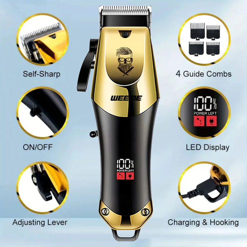 T9 Vintage Rechargeable Hair Clipper Beard Nose Trimmer