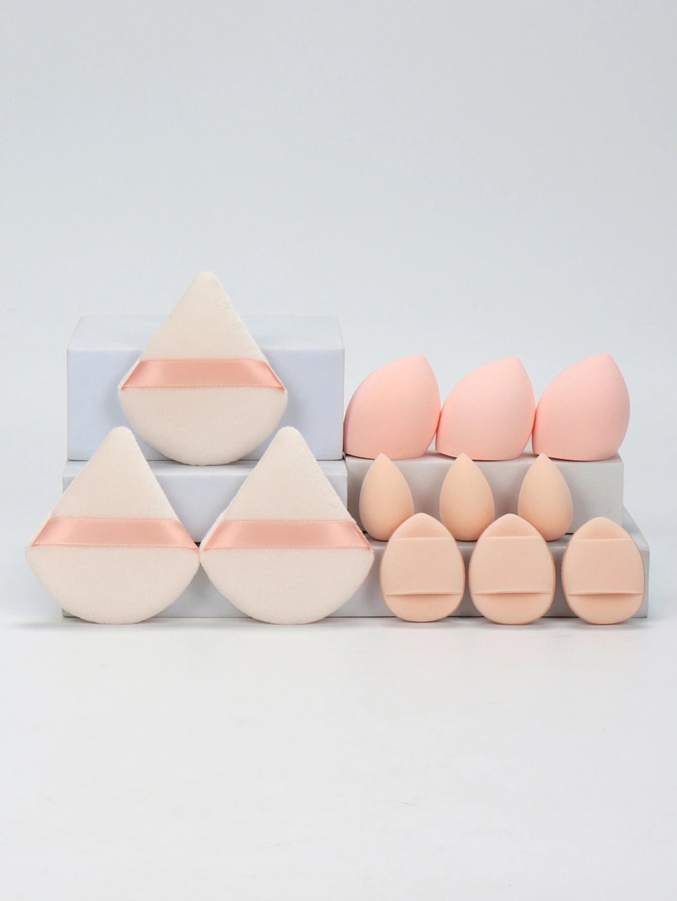 12-Piece Makeup Sponge Set Beauty Blender Powder Puffs