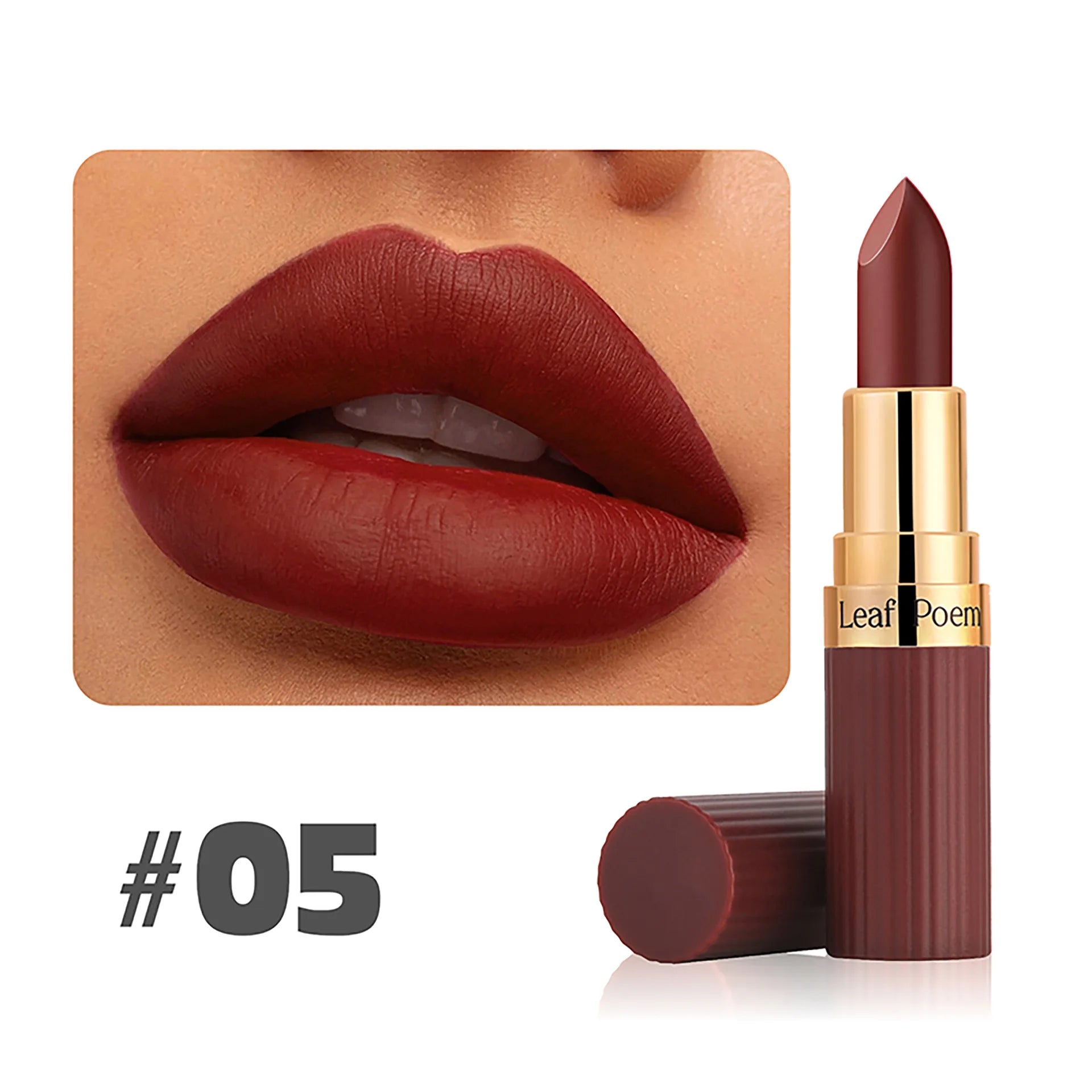 6-Color Matte Velvet Lipstick Set Waterproof Long-Lasting Makeup