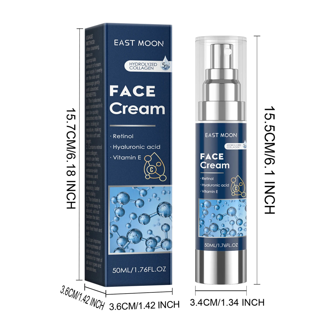 Men's Retinol Face Cream Firming Moisturizing Fine Line Care