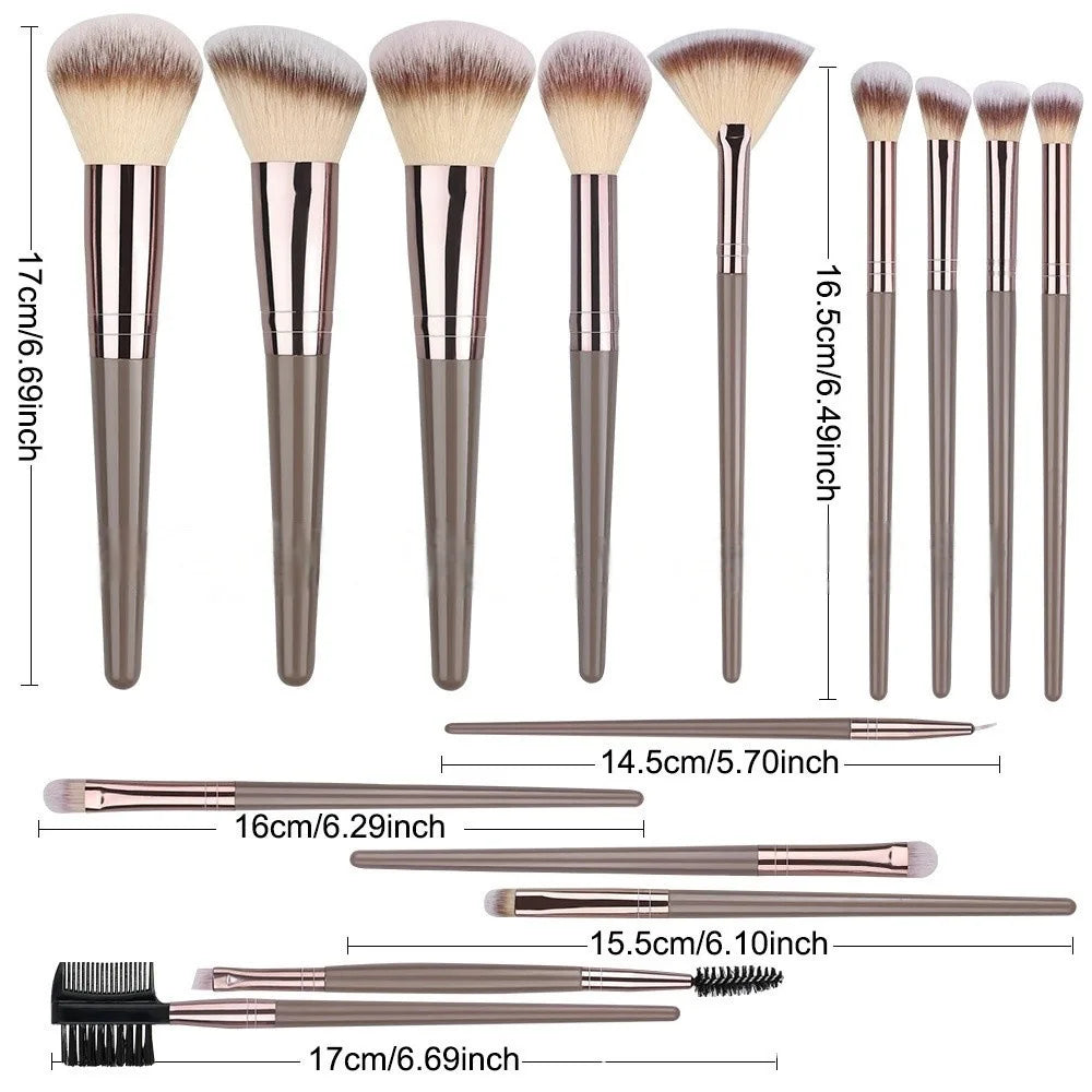 20-Piece Soft Synthetic Makeup Brushes Foundation Eyeshadow Blush