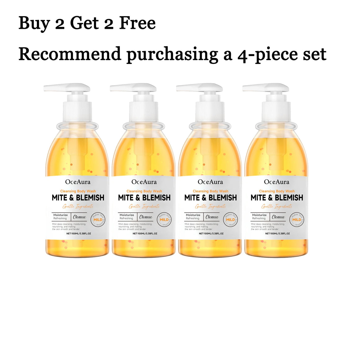 100g Mild Body Wash Gentle Moisturizing Refreshing Cleansing Gel