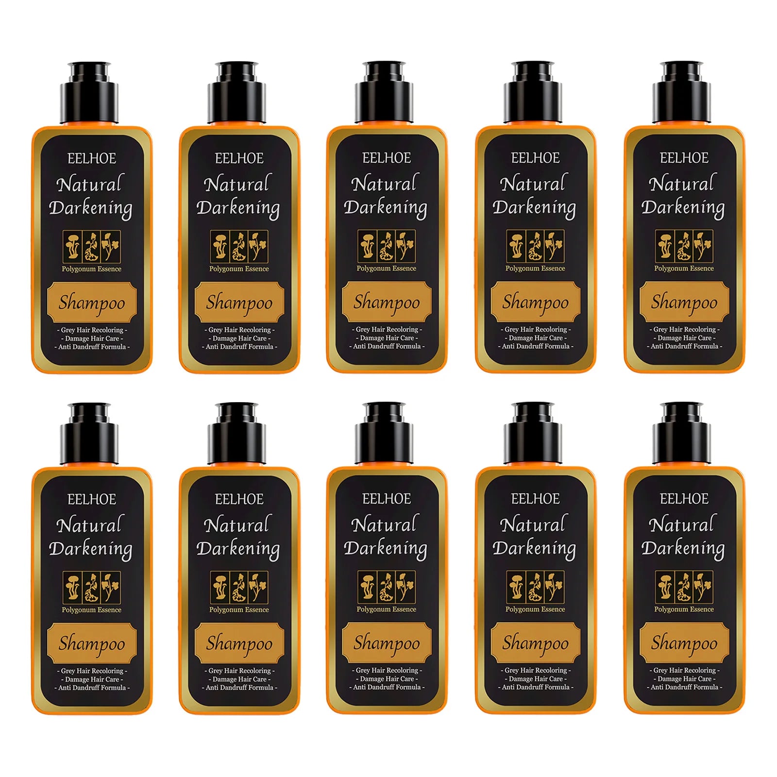 100ml Black Dye Shampoo Herbal Hair Coloring Treatment