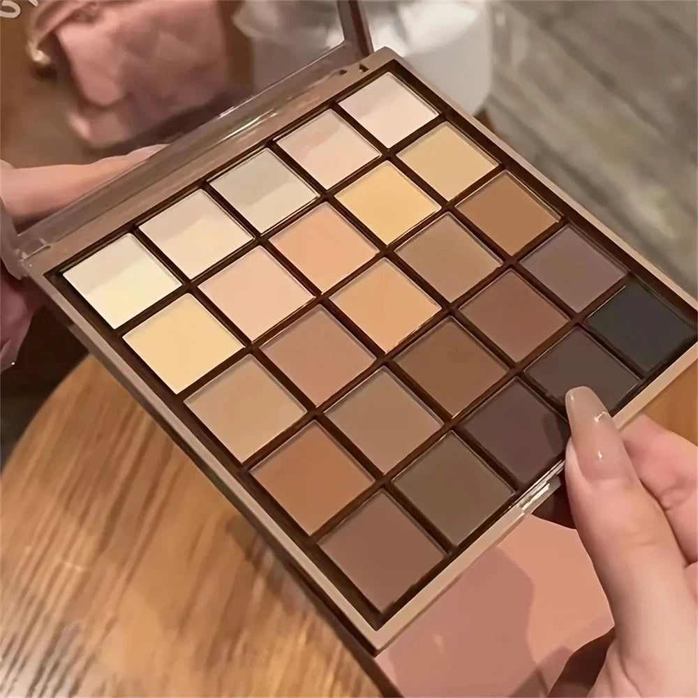 25-Color Neutral Brown Gray Earth Tone Eyeshadow Palette