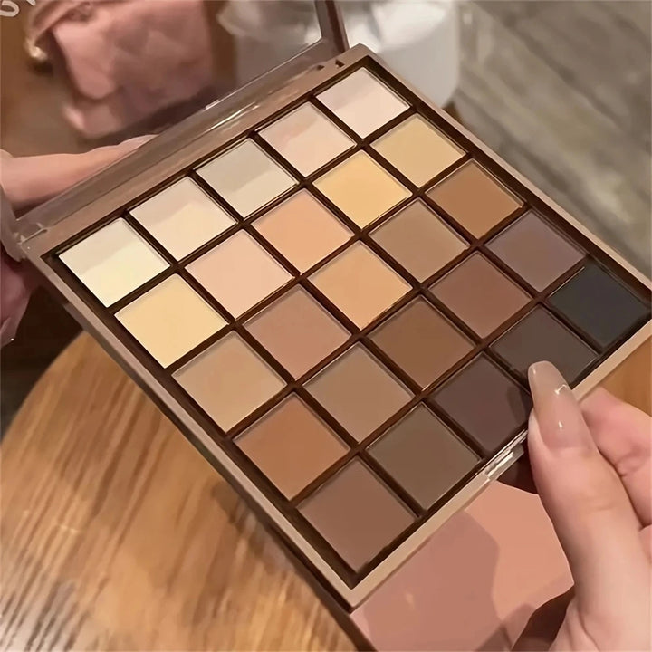 25-Color Neutral Brown Gray Earth Tone Eyeshadow Palette