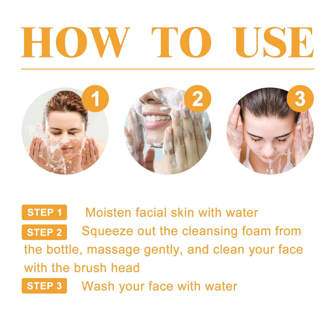 2-in-1 Turmeric Cleanser Silicone Brush Amino Acid Rosewater