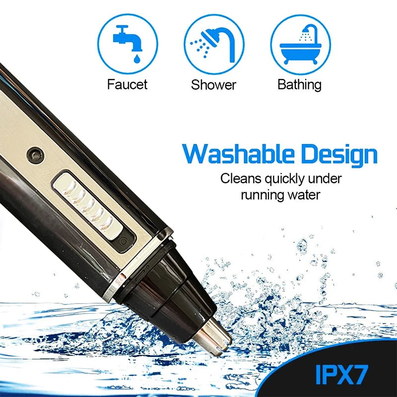 4-in-1 Rechargeable Nose Ear Beard Eyebrow Hair Trimmer
