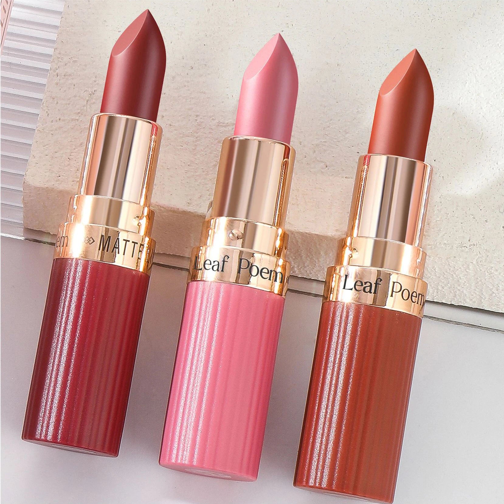 6-Color Matte Velvet Lipstick Set Waterproof Long-Lasting Makeup