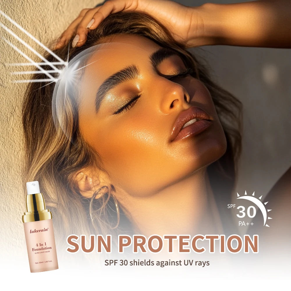 4-in-1 Color Changing Hydrating Waterproof Full Coverage Foundation