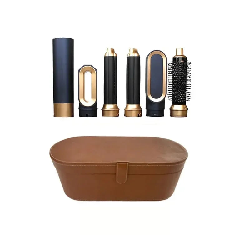 5-in-1 Hair Dryer Brush Curling Straightening Styling Set