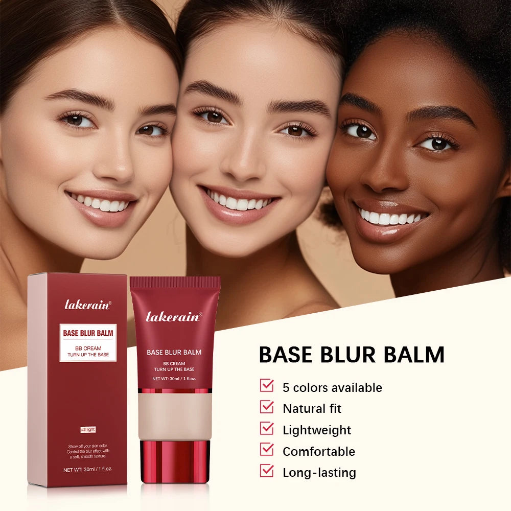 5 Colors Matte Liquid Foundation Sweat Resistant Face Makeup