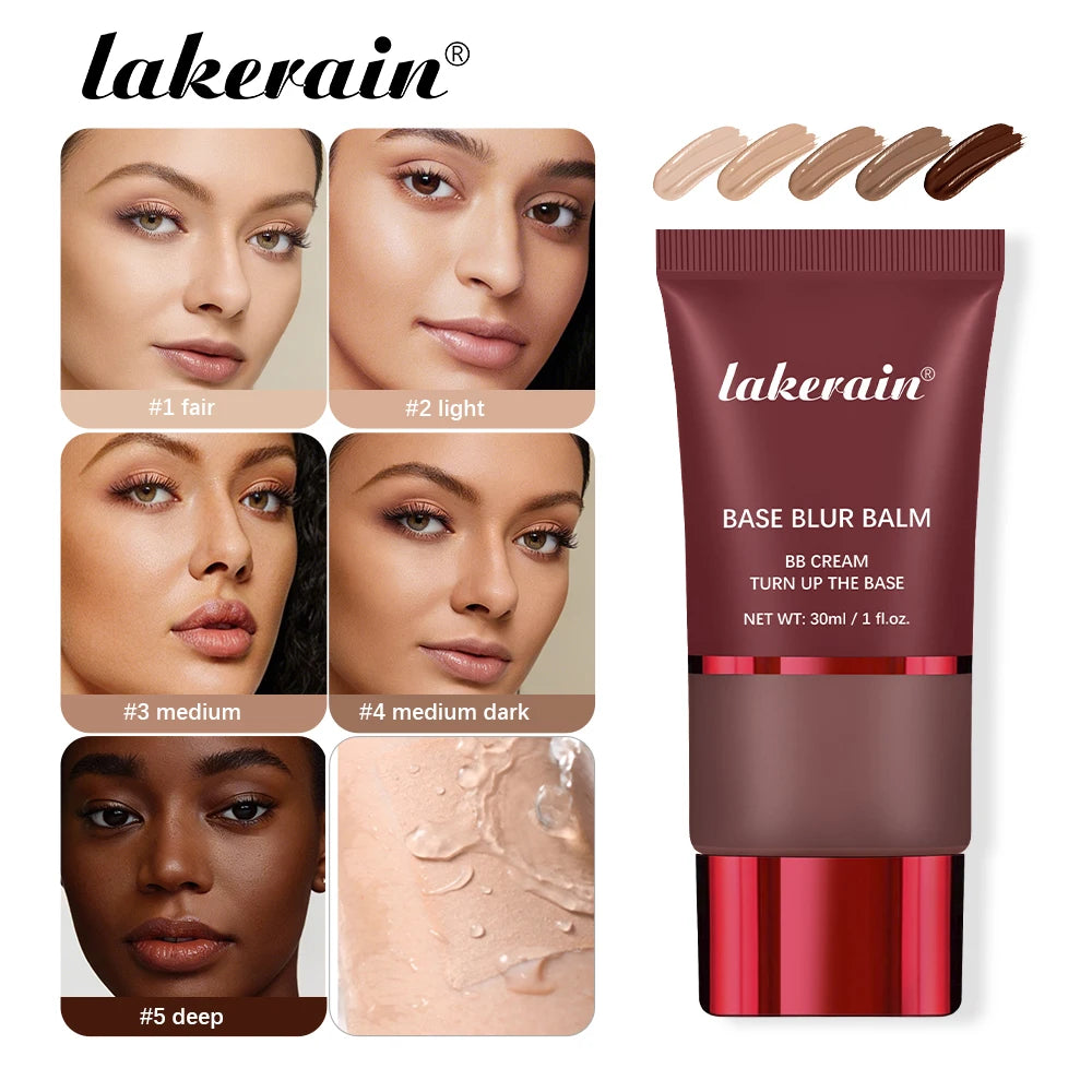 5 Colors Matte Liquid Foundation Sweat Resistant Face Makeup