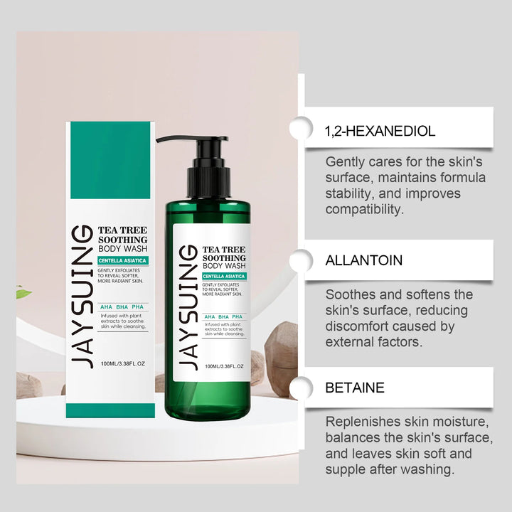 Tea Tree Shower Gel Exfoliating Hydrating Oil Control Body