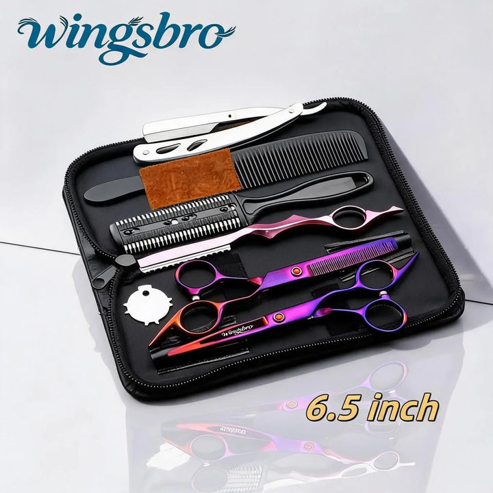Japanese Hair Scissors Set Professional Hairdressing Cutting Kit