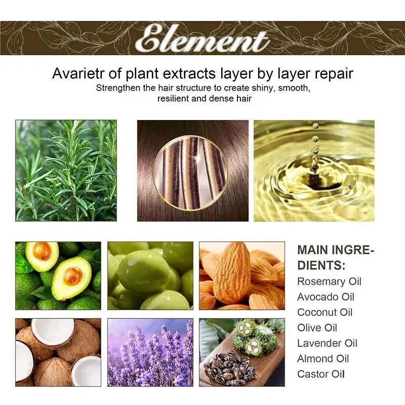 Rosemary Hair Growth Oil Scalp Nourishing Moisturizing Treatment