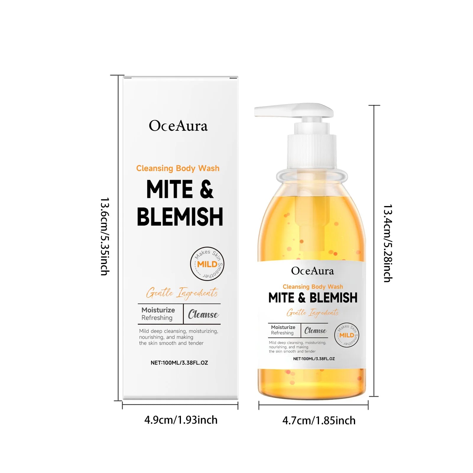 100g Mild Body Wash Gentle Moisturizing Refreshing Cleansing Gel