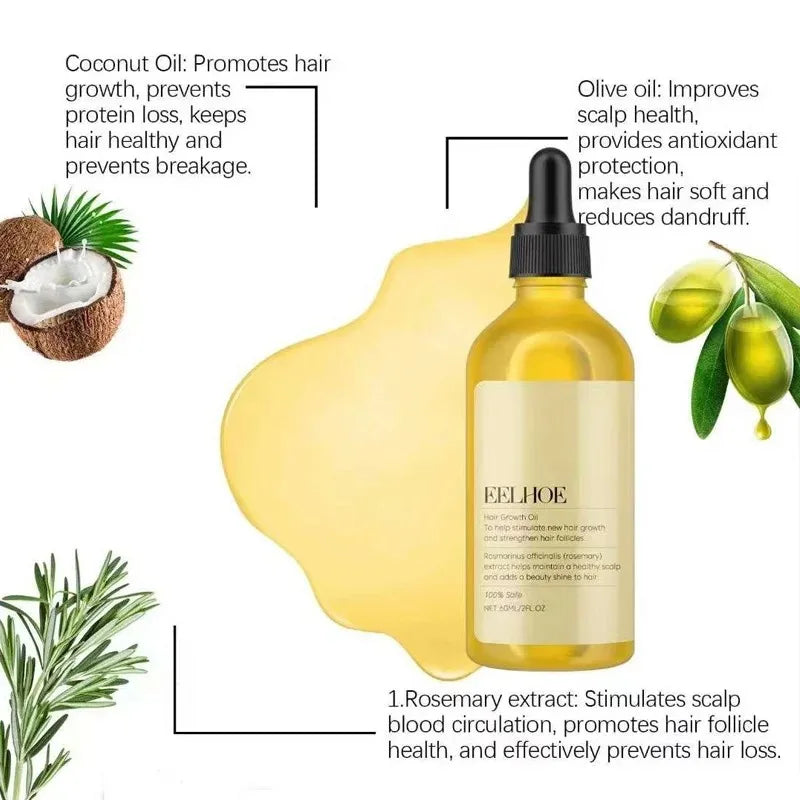 Rosemary Hair Growth Oil Scalp Nourishing Moisturizing Treatment