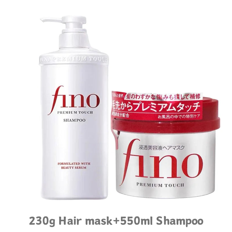 Japan Fino Hair Care Set Shampoo Conditioner Mask