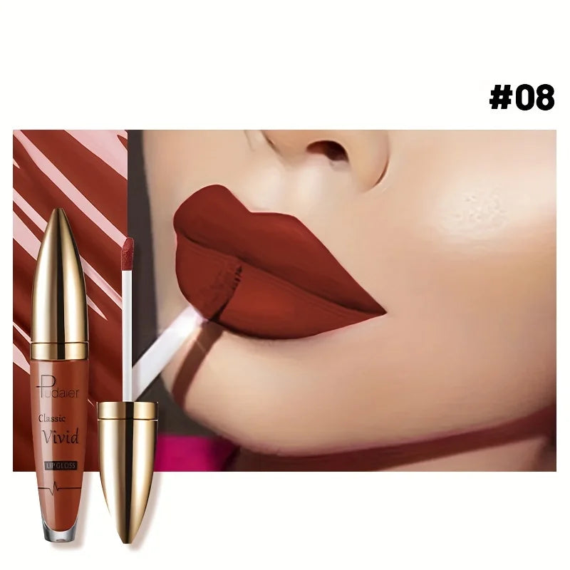 High Pigmented Matte Lip Glaze Long Lasting Smudge Proof