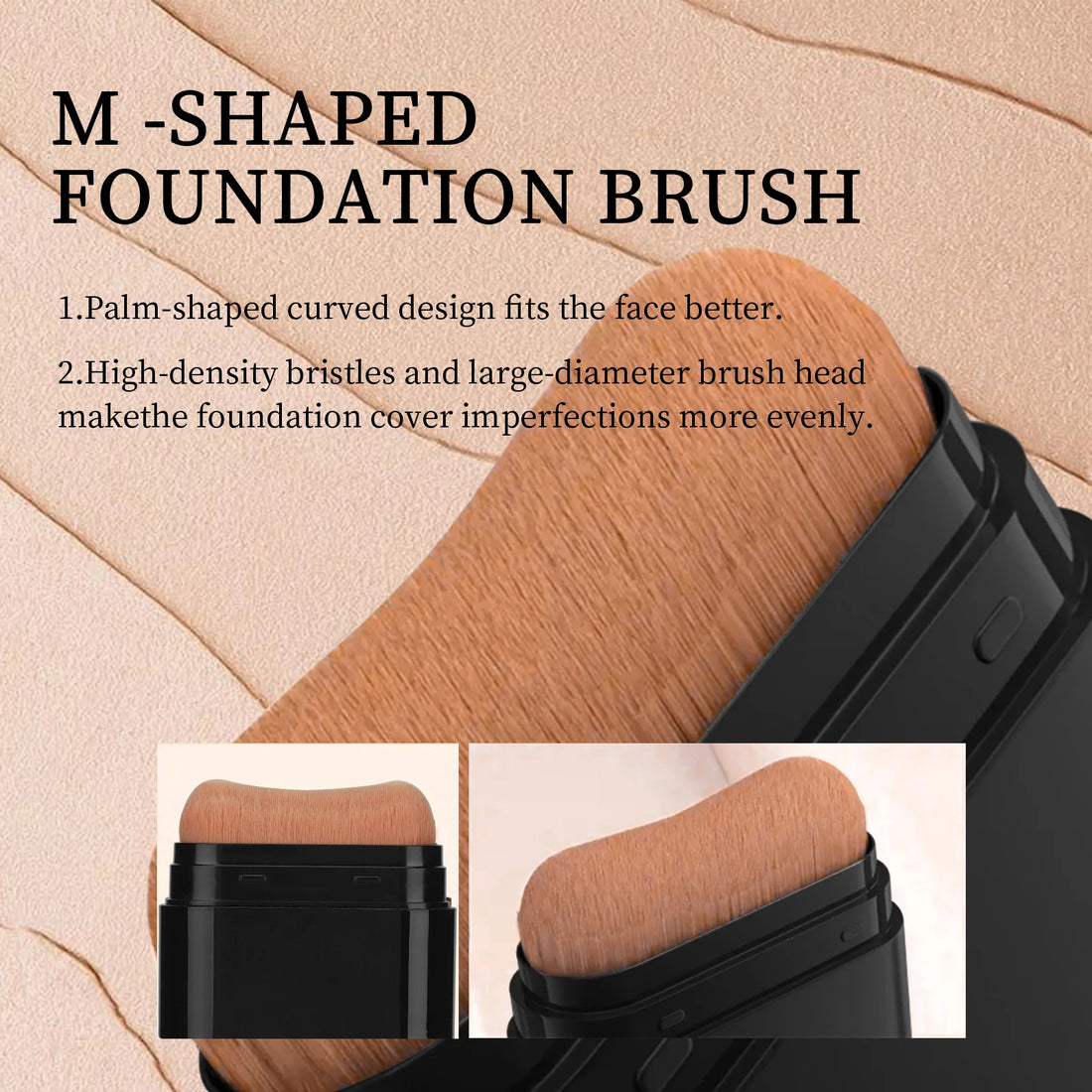 2-in-1 Concealer Foundation Stick Waterproof Matte Contour Makeup