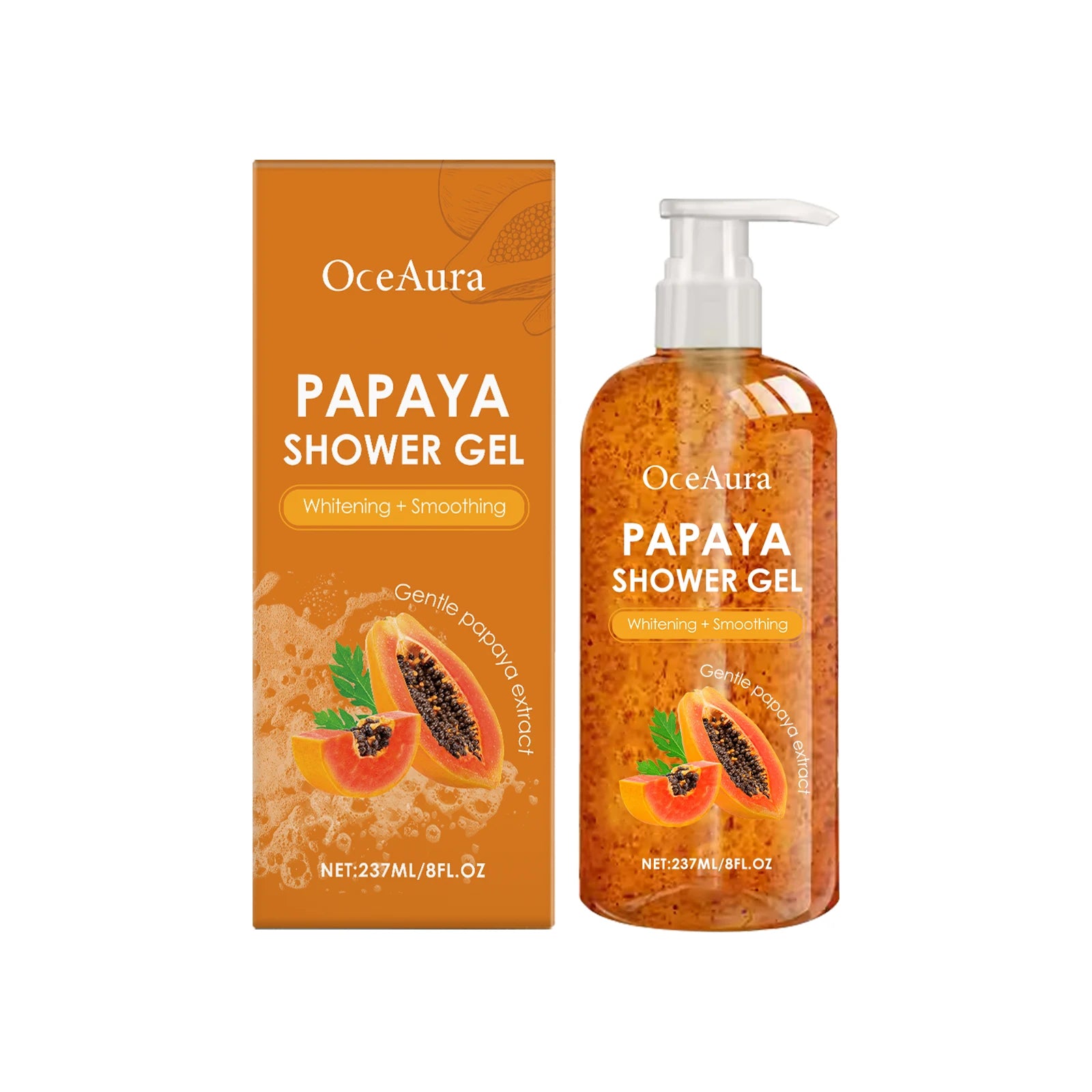 Papaya Shower Gel Exfoliating Hydrating Rich Foam Body Wash