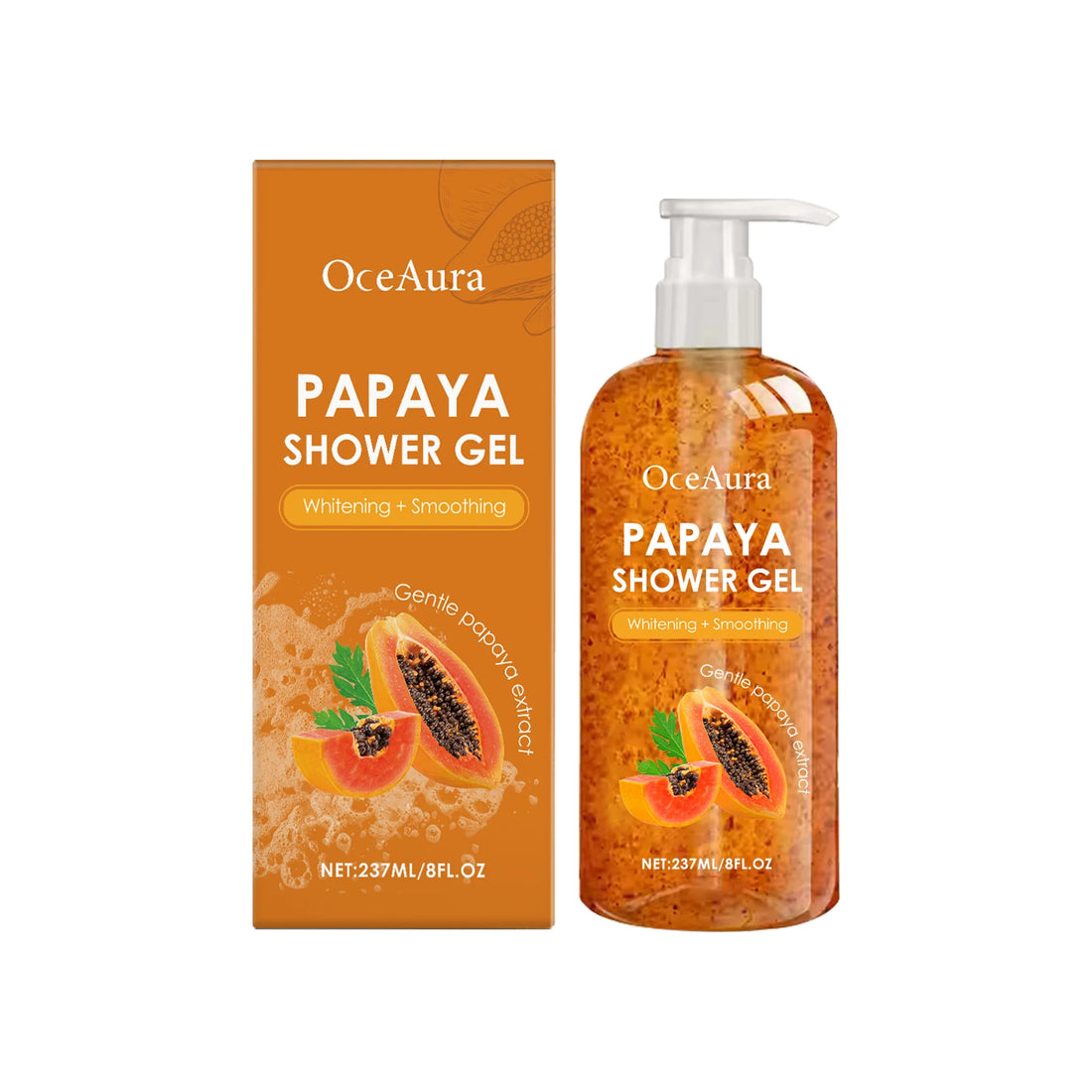 Papaya Shower Gel Exfoliating Hydrating Rich Foam Body Wash