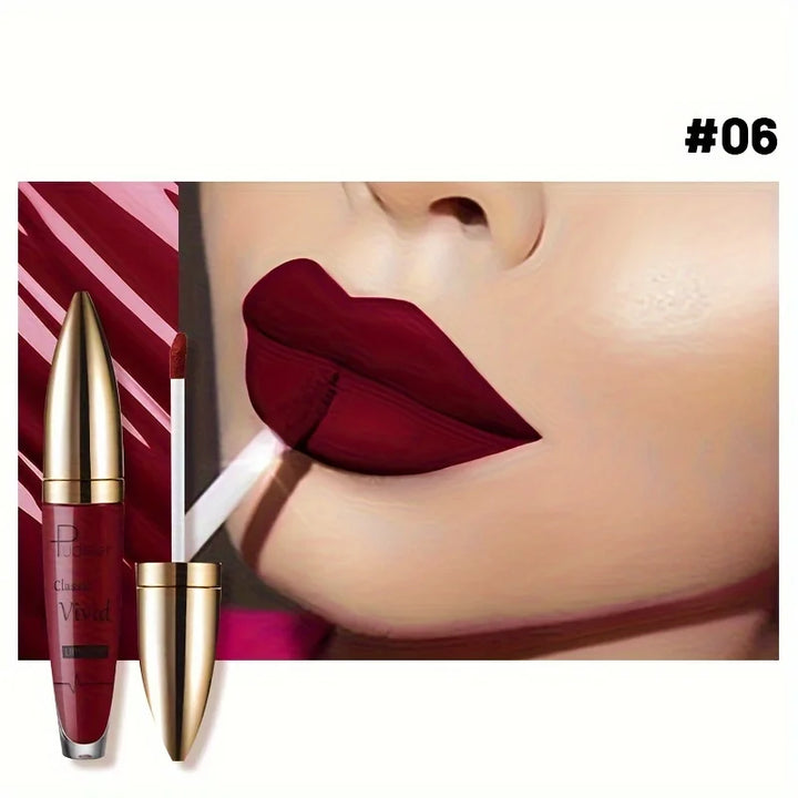 High Pigmented Matte Lip Glaze Long Lasting Smudge Proof