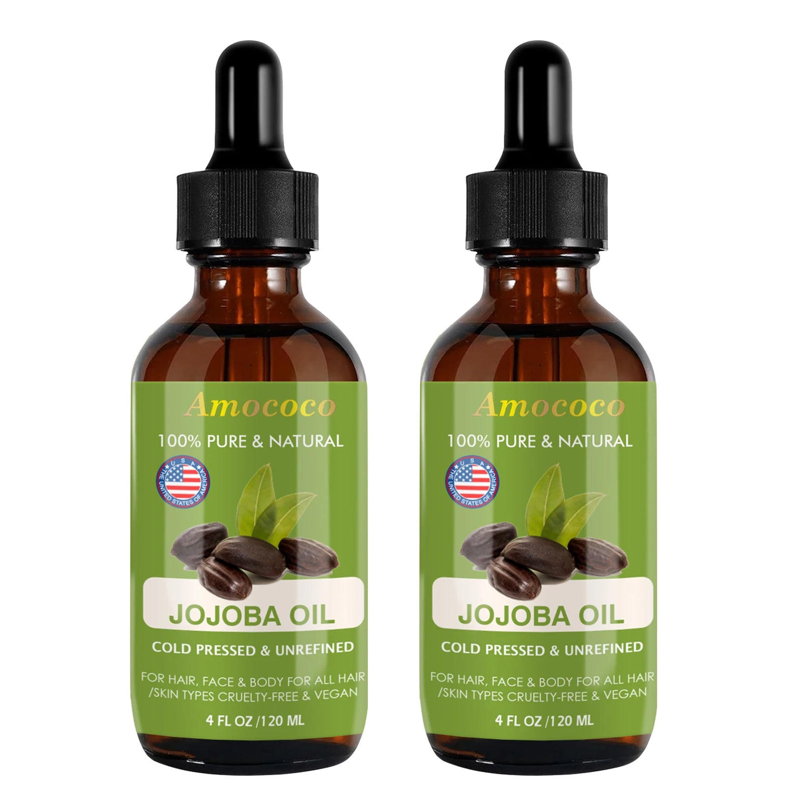 Jojoba Rosehip Oil Set Cold Pressed Moisturizing Skin