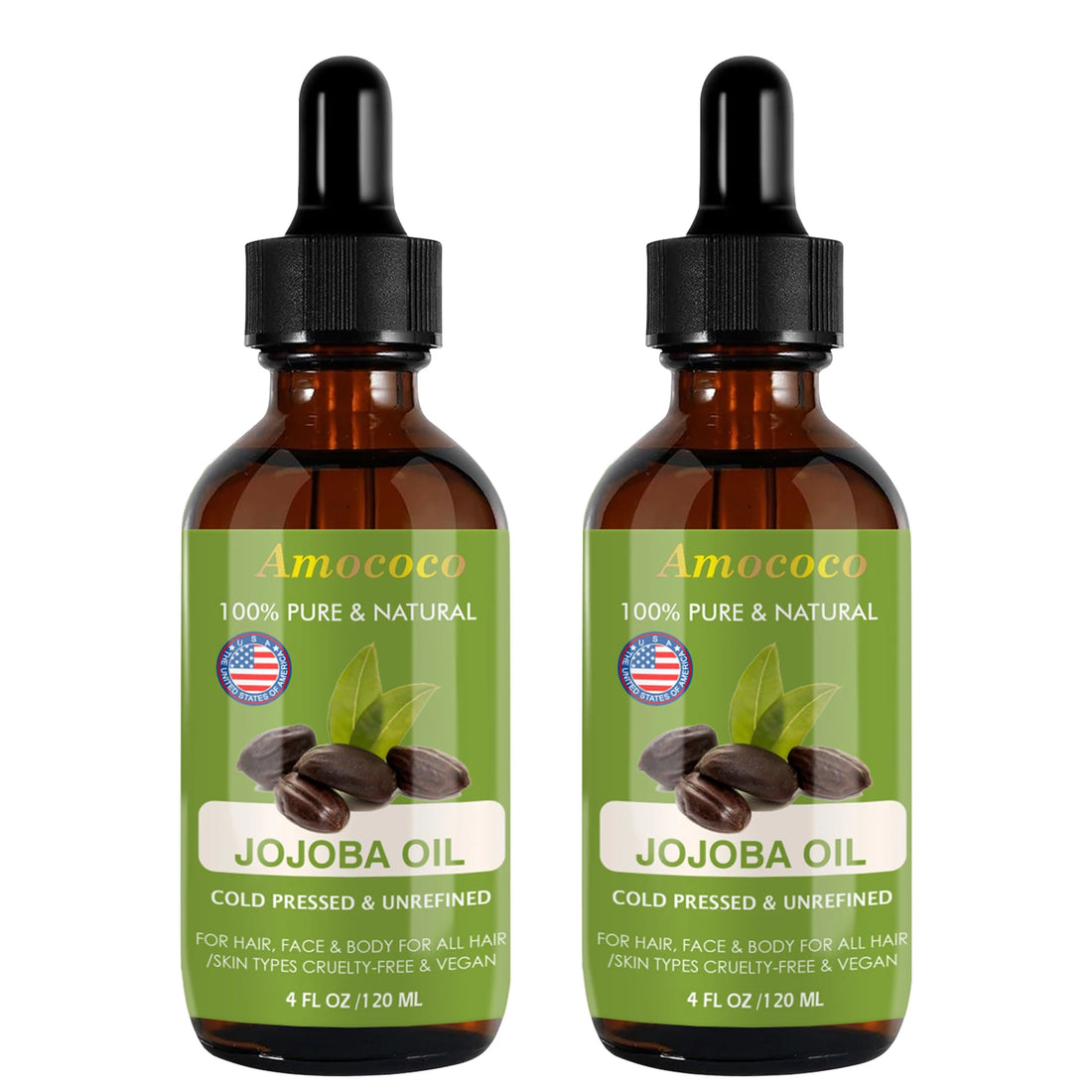 Jojoba Rosehip Oil Set Cold Pressed Moisturizing Skin