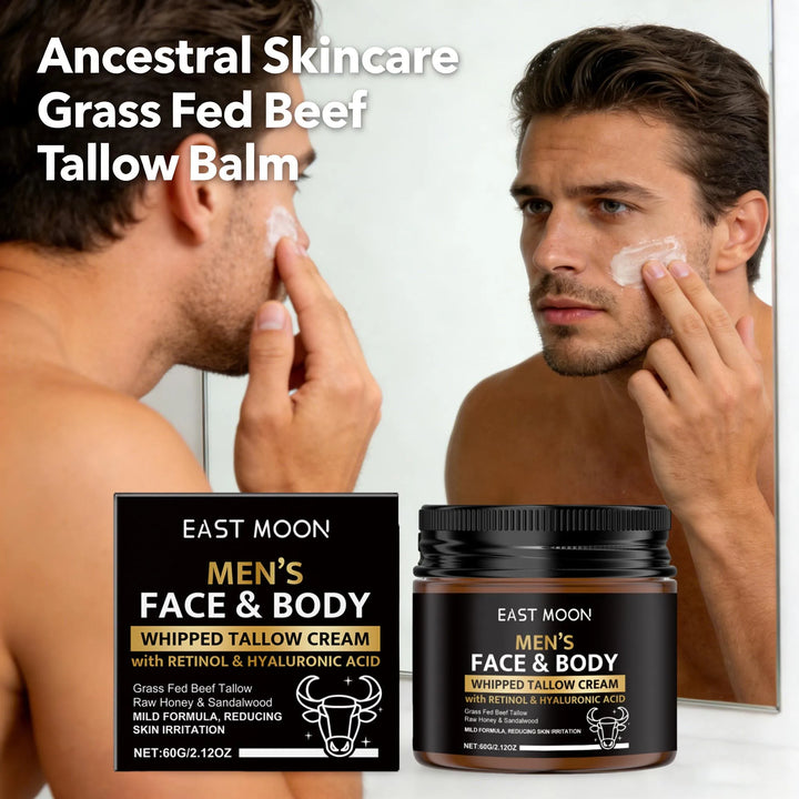 Whipped Beef Tallow Face Body Moisturizing Barrier Cream