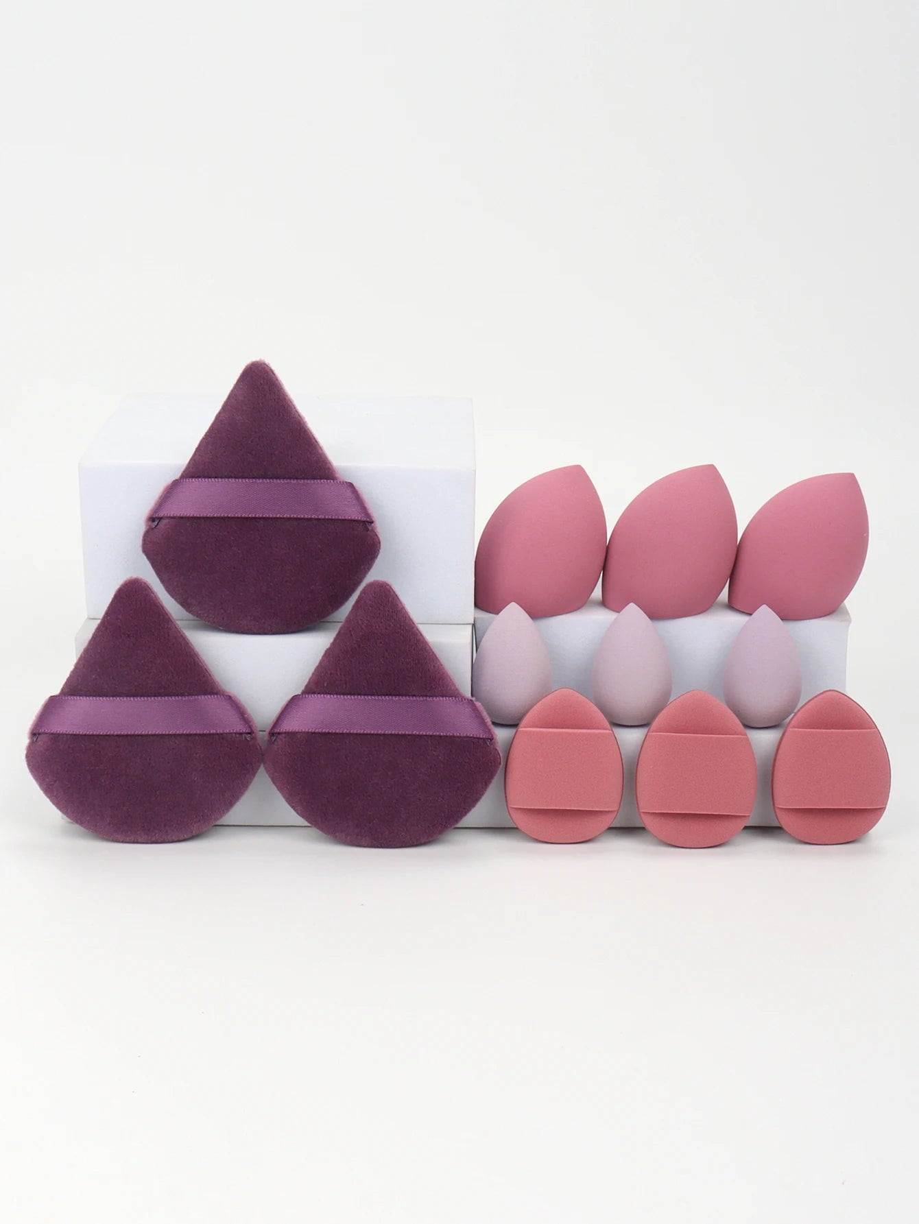 12-Piece Makeup Sponge Set Beauty Blender Powder Puffs