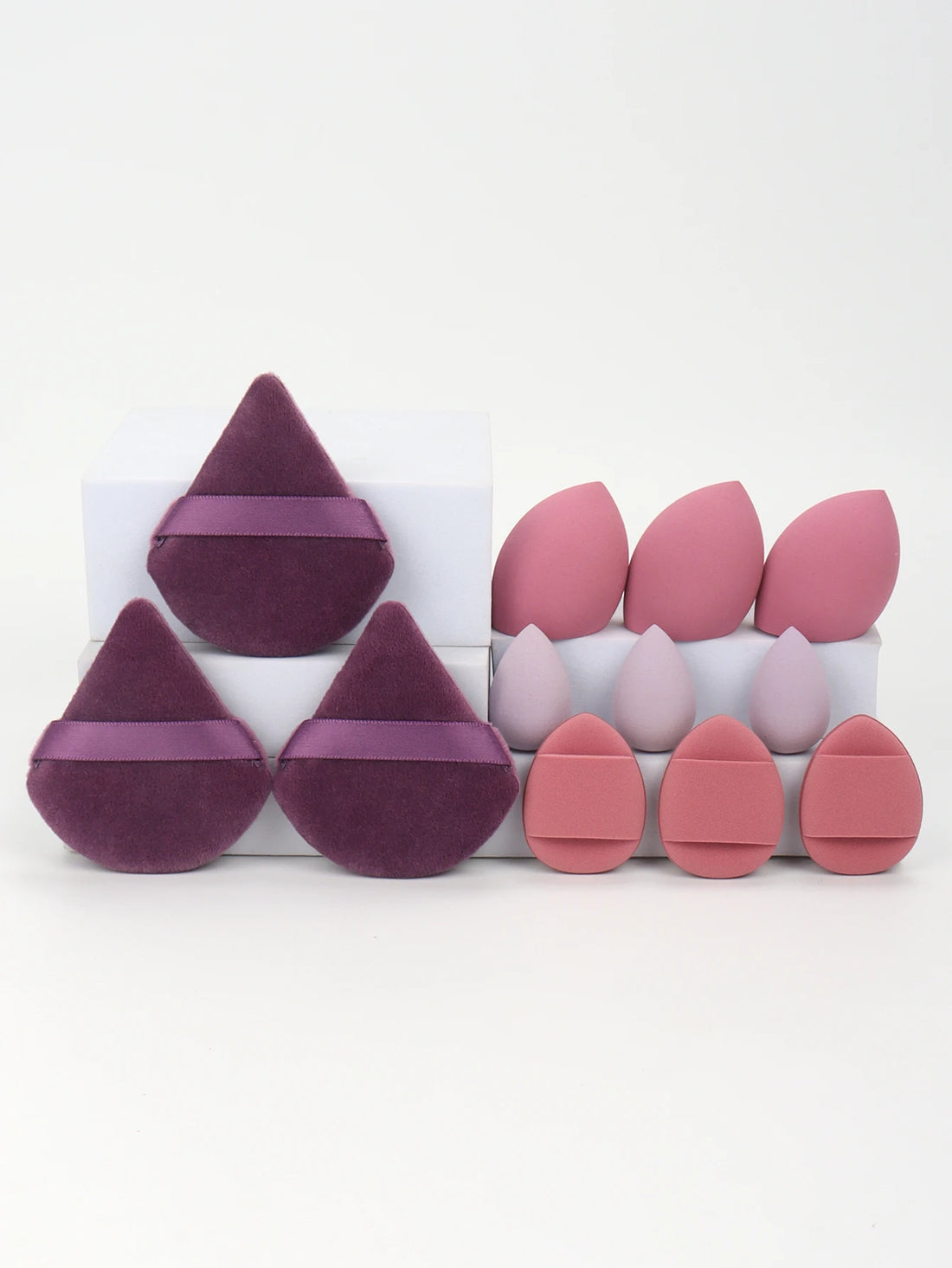 12-Piece Makeup Sponge Set Beauty Blender Powder Puffs