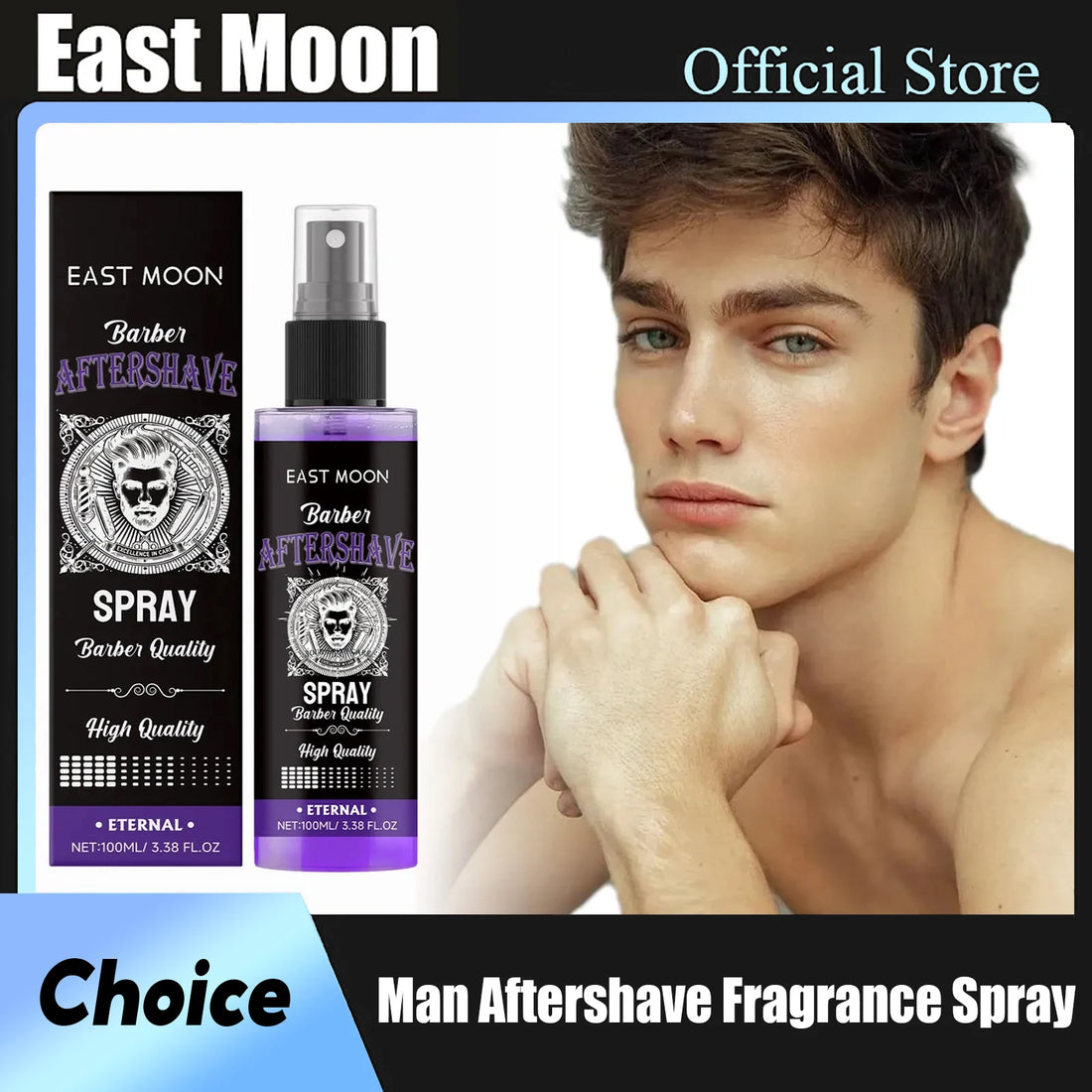 East Moon Sandalwood Aftershave Oil Spray Beard Care