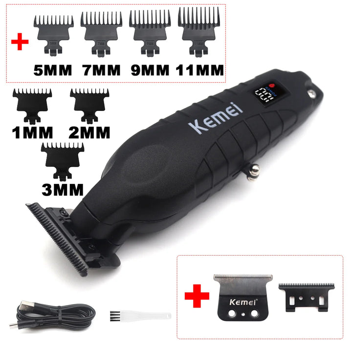 KM-2293 DLC T-Blade Zero-Gap Professional Hair Trimmer