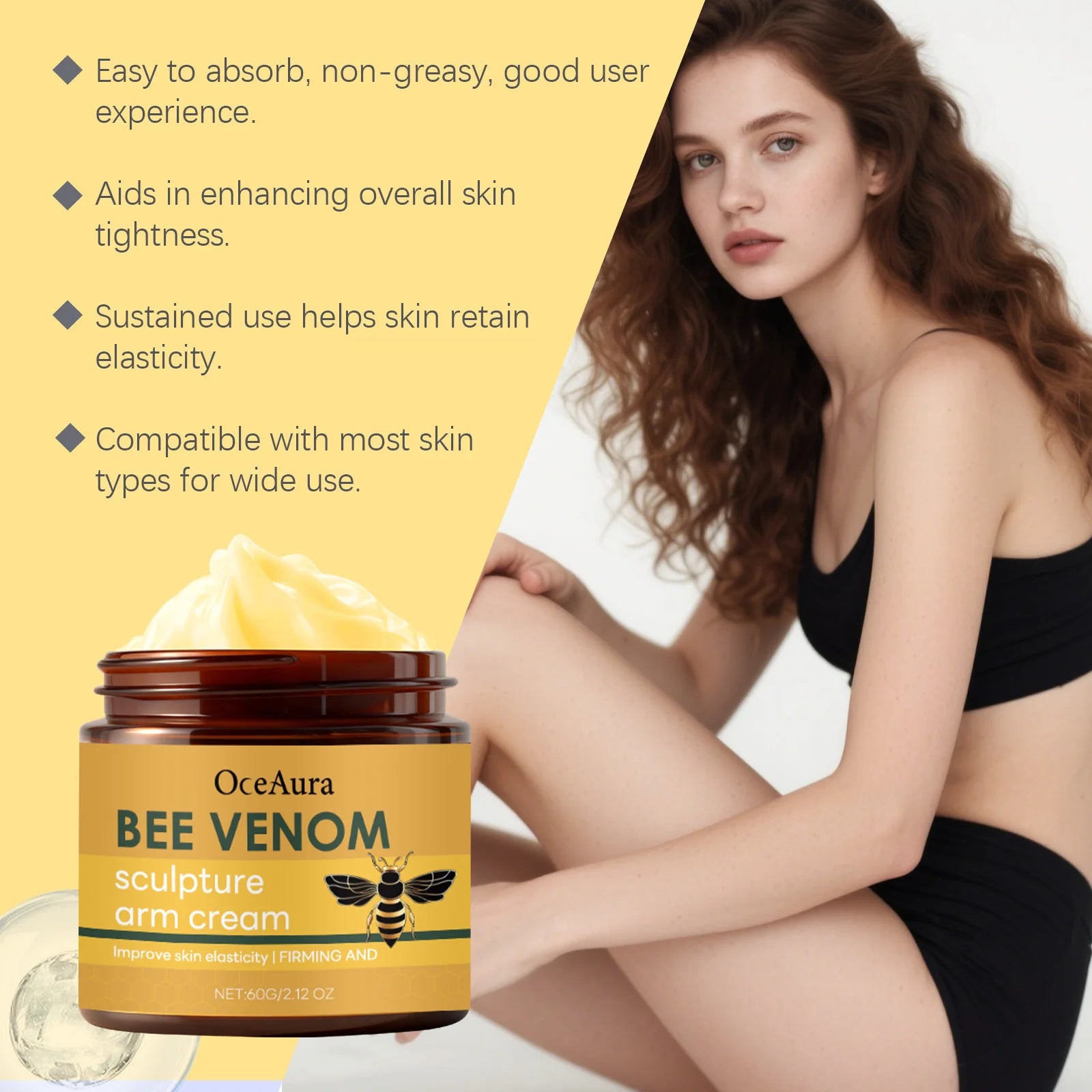 Bee Venom Arm Tightening Contouring Body Care Cream