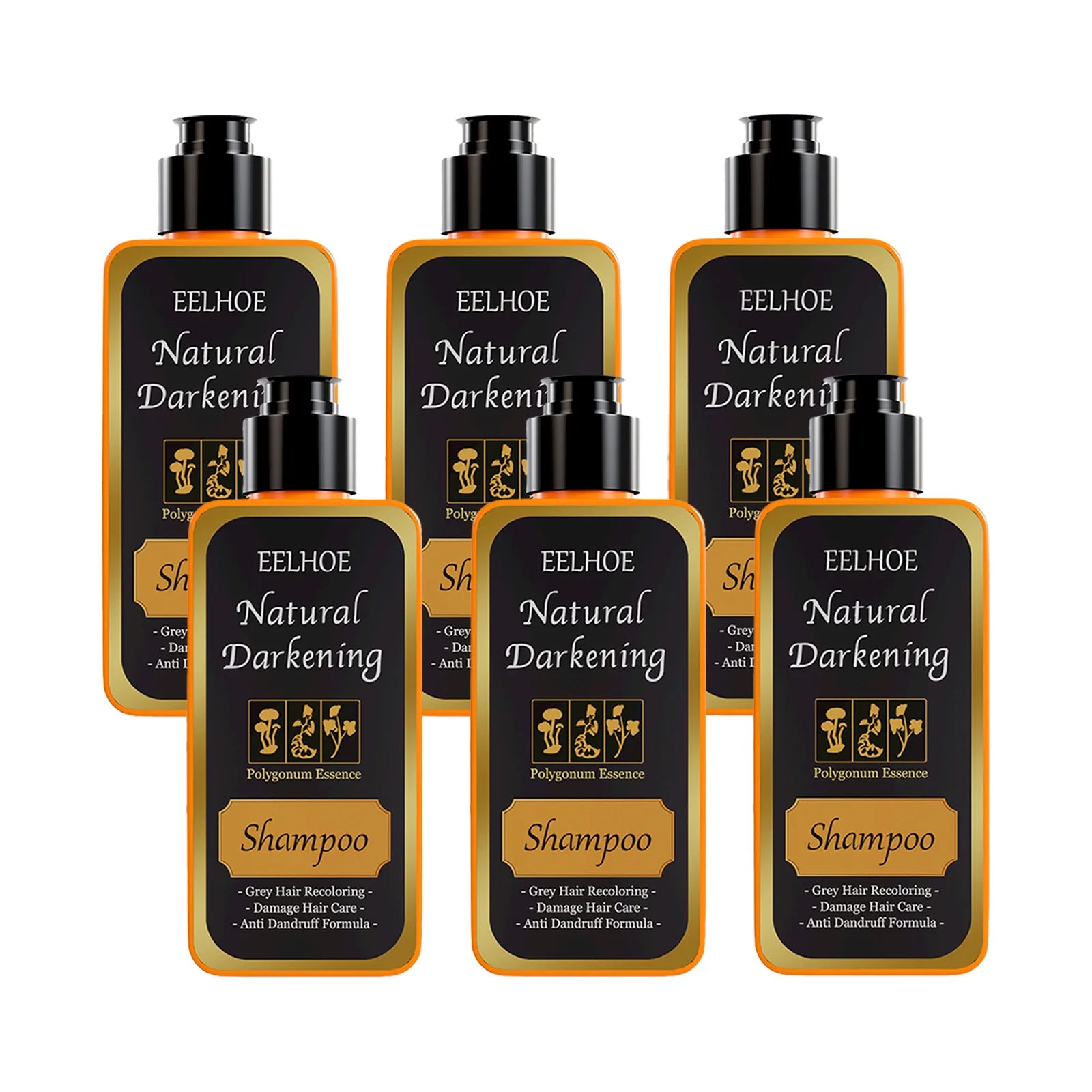 100ml Black Dye Shampoo Herbal Hair Coloring Treatment