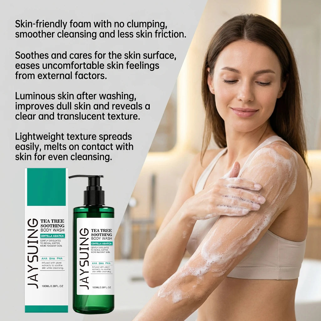 Tea Tree Shower Gel Exfoliating Hydrating Oil Control Body