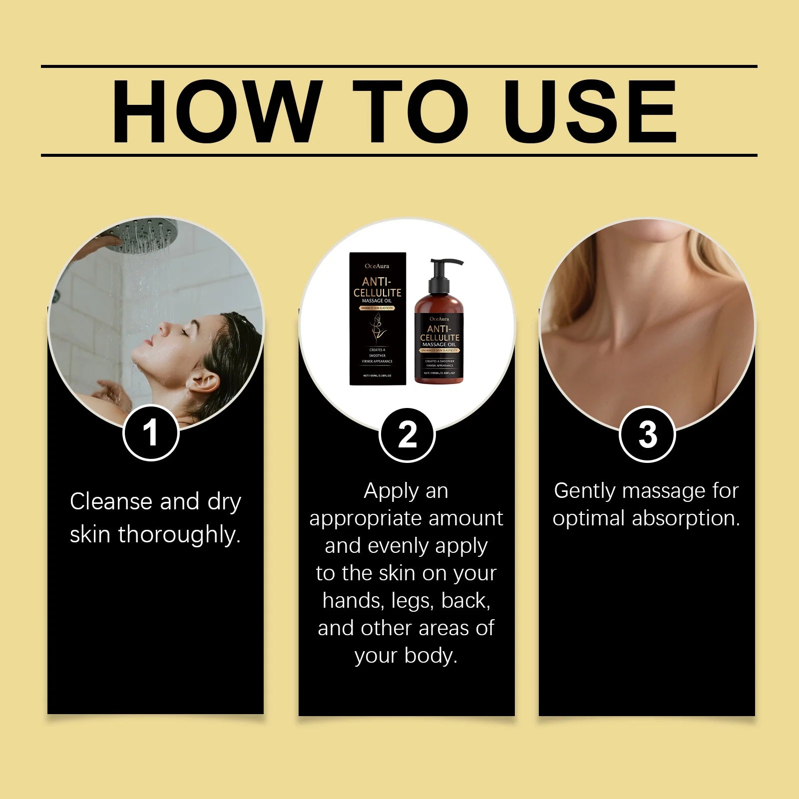 Body Firming Oil Hydrating Nourishing Massage Cellulite Skin Care