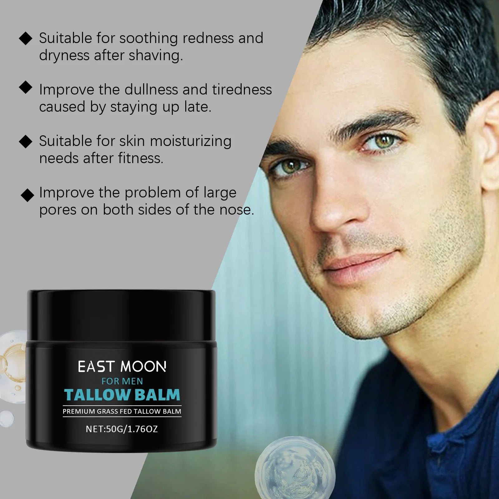 Men's Tallow Balm Moisturizing Firming Anti-Wrinkle Facial Cream