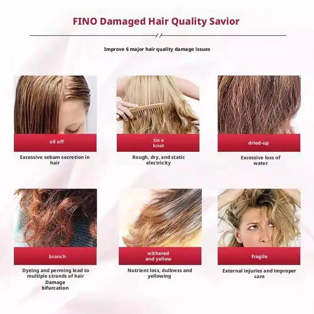Japan Fino Hair Care Set Shampoo Conditioner Mask