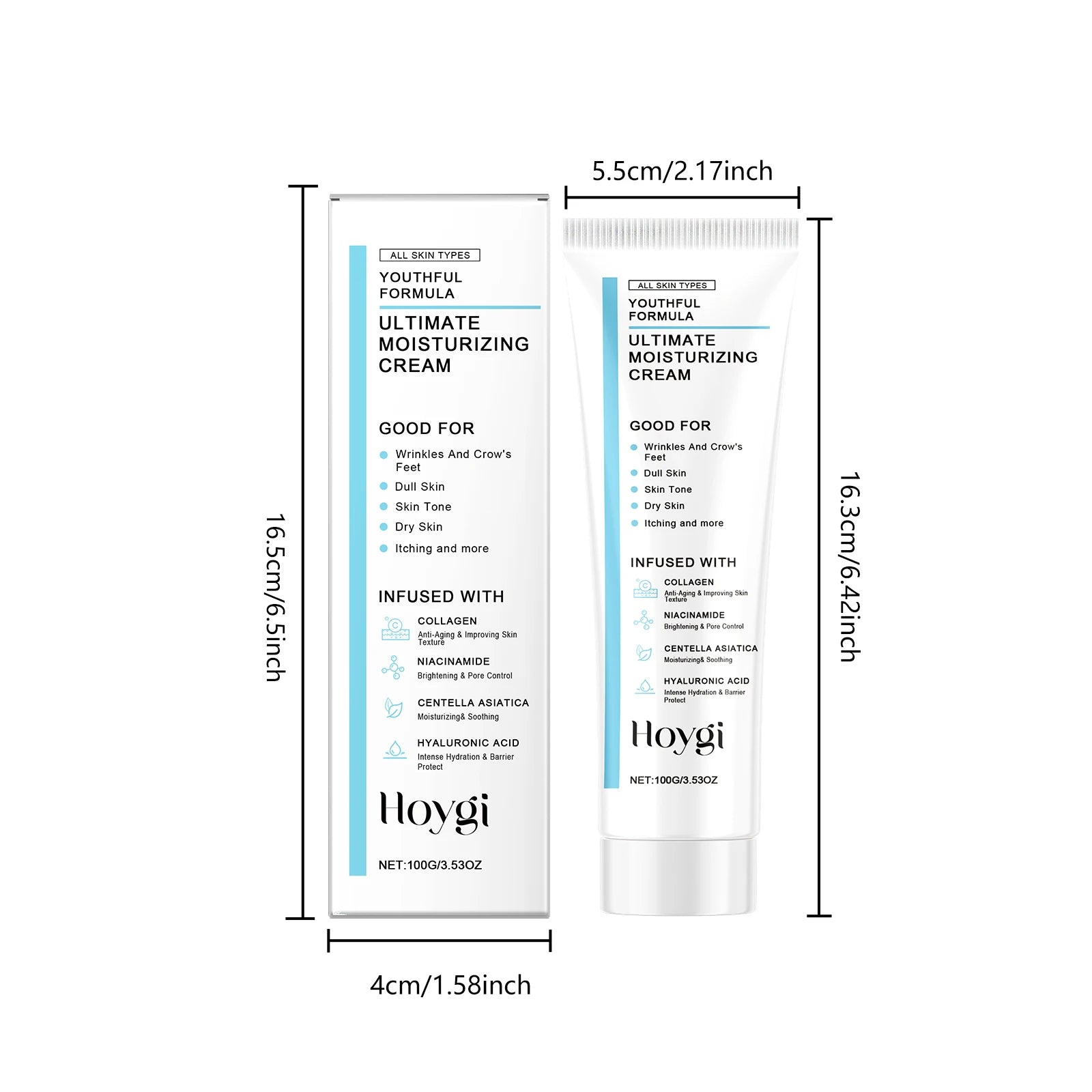 Centella Hyaluronic Acid Moisturizing Cream Barrier Nourishing Skincare