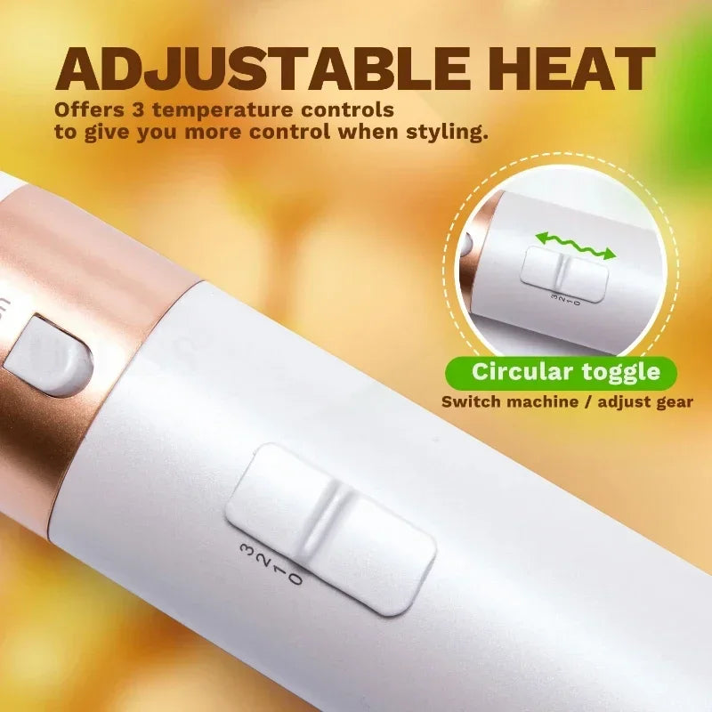 5-in-1 Hair Dryer Brush Curling Straightening Styling Set