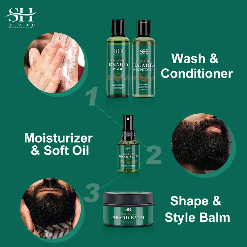 Tea Tree Beard Care Cleansing Essence for Men